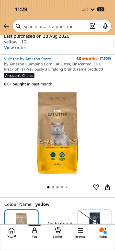 Cat litter 
