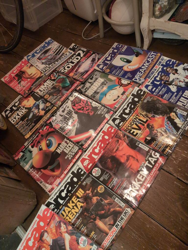 Arcade Videogame Magazine Vintage Collection - Sonic Quake Mario Metal Gear Bond NORWICH