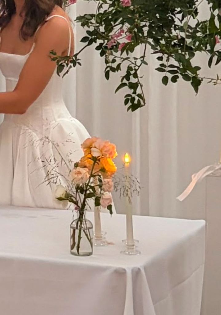 WEDDING - 70 x LED candles, candle holders, table number holders