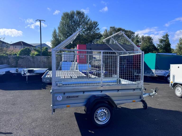 Brand new Zaslaw 205SU 7ft x 4ft single axle tipping trailer with 80cm mesh