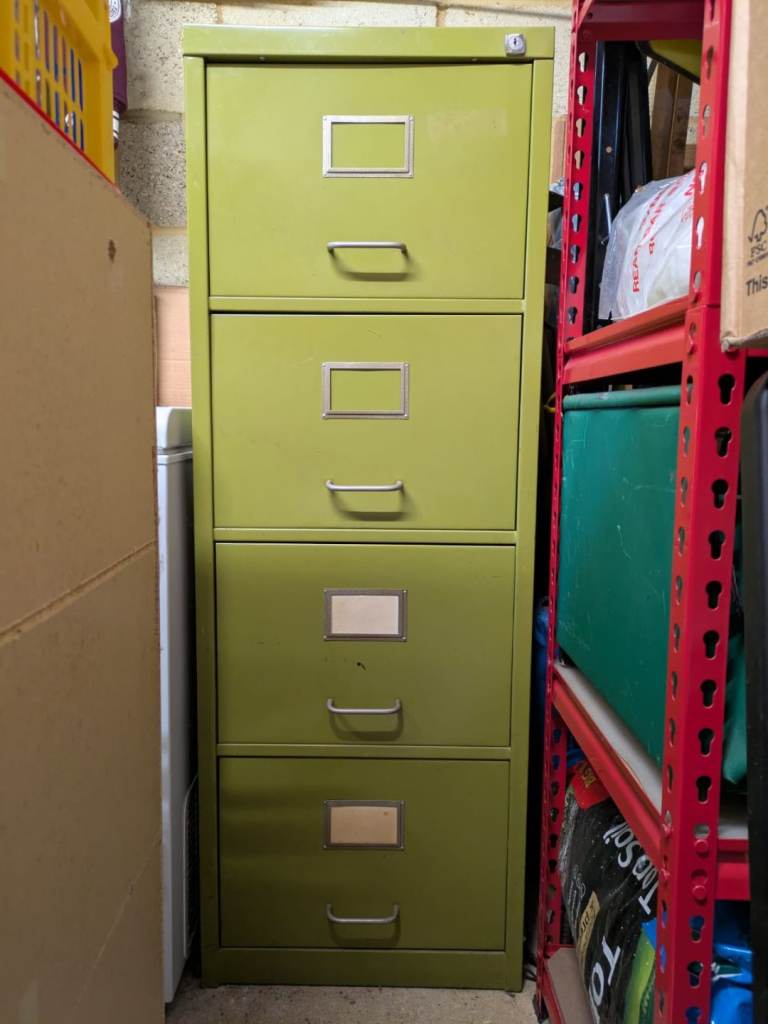 4-drawer metal filing cabinet