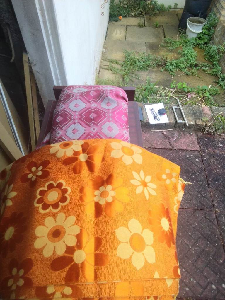 Vintage material approx 4 metres each