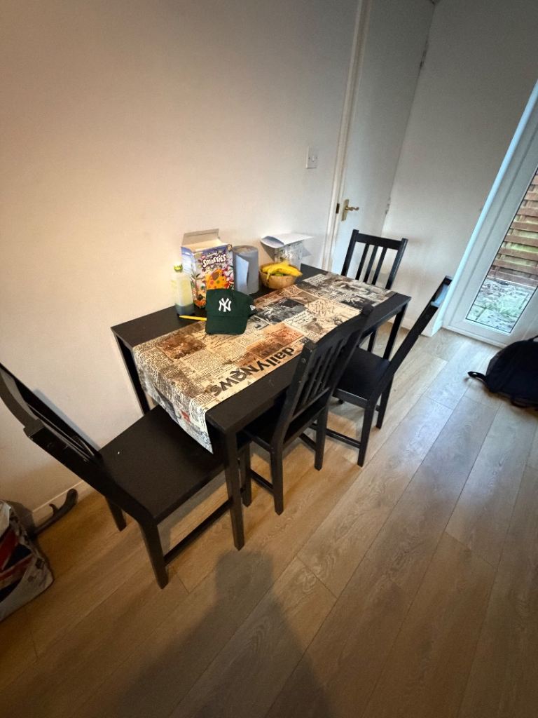 Black Dining Table 