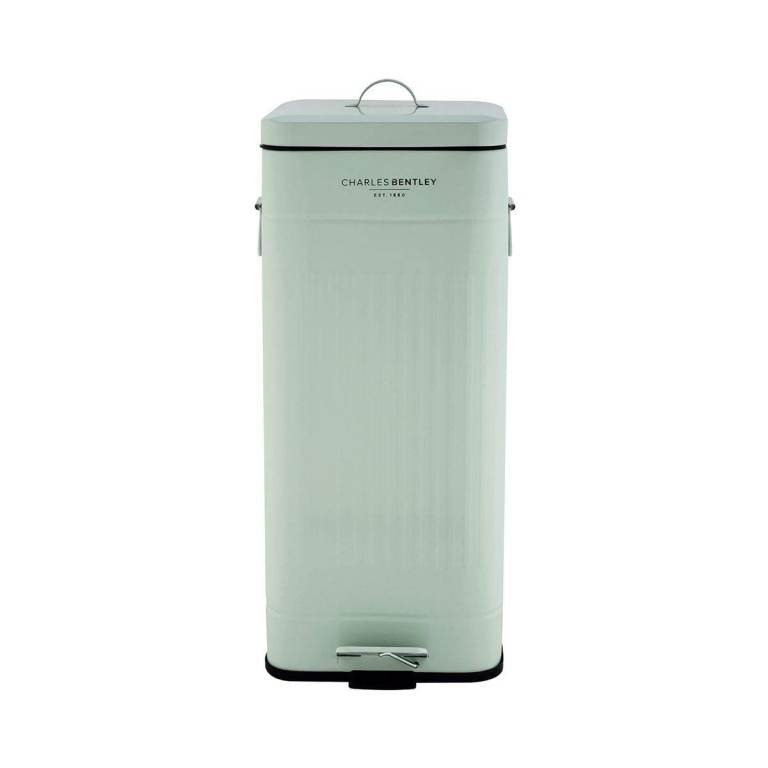  CHARLES BENTLEY Kitchen Bin, 30 Litre, Steel (67x27cm)