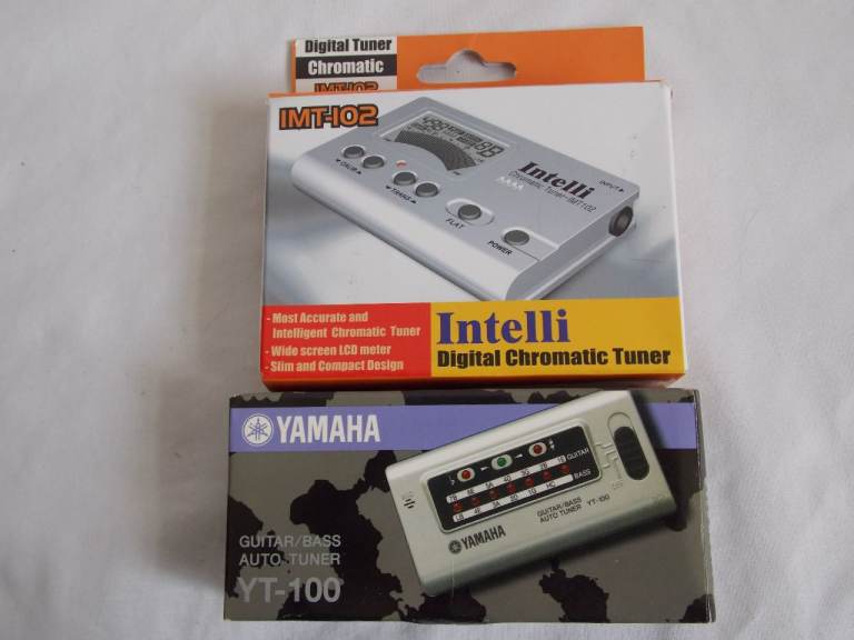 Yamaha YT-100 Guitar / Bass Auto Tuner Boxed + Intelli Chromatic Tuner Boxed