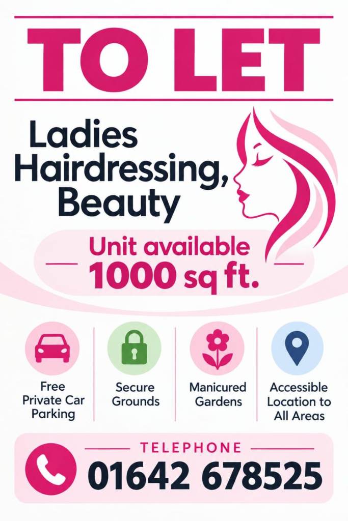 Ladies hairdressing and beauty Unit