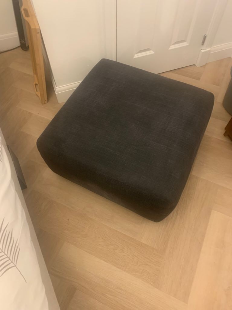 Free black Fabric Footstool / Ottoman – Good Condition