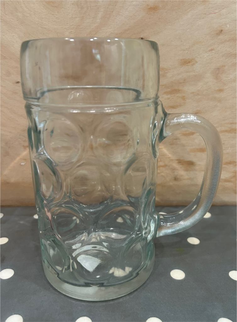 German Stein glass beer 2 pint tankard mug drink kitchen party
