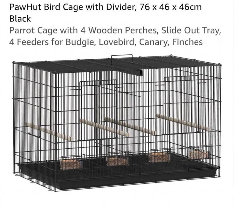 Brand new boxed pawhut birds cage