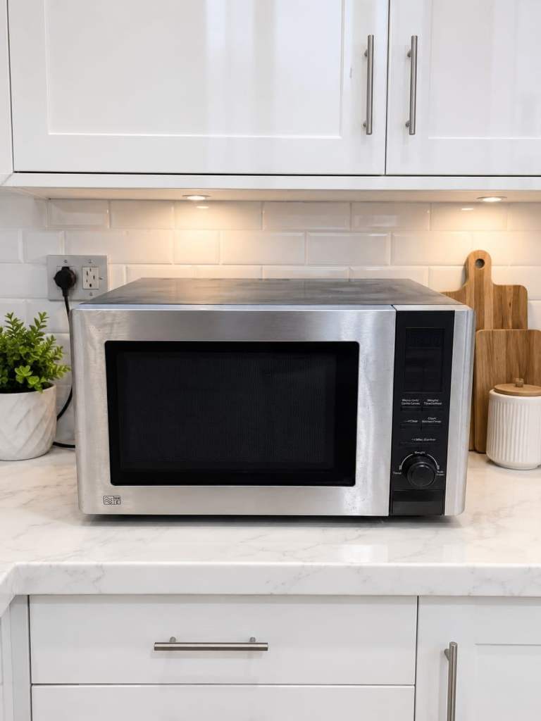 Tesco Stainless Steel Microwave Oven – Good Condition