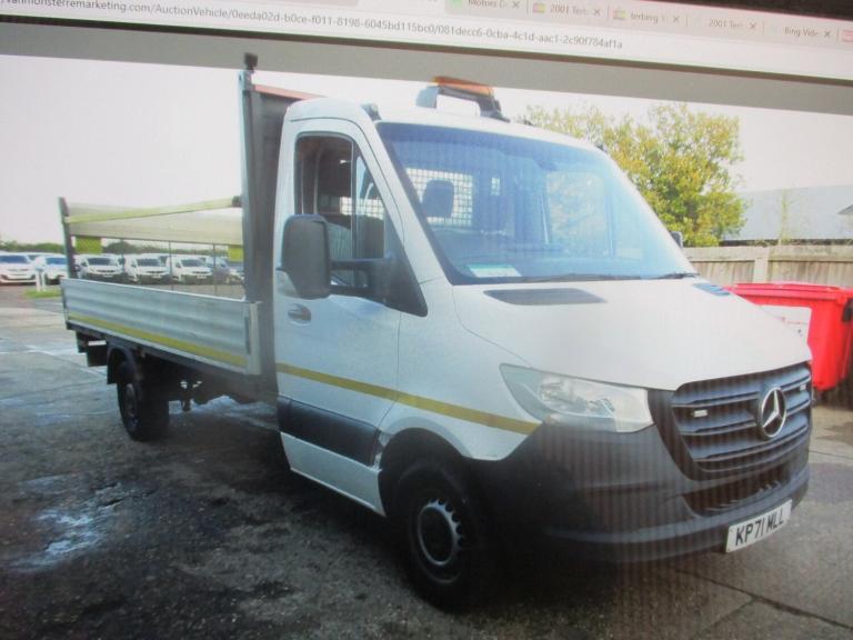 2021 Mercedes-Benz Sprinter 315 CDI L3 3.5t Progressive DROPSIDE WITH TAIL LIFT NO VAT Dropside D...