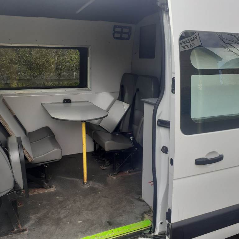van seats c/w inbuilt seat belts 