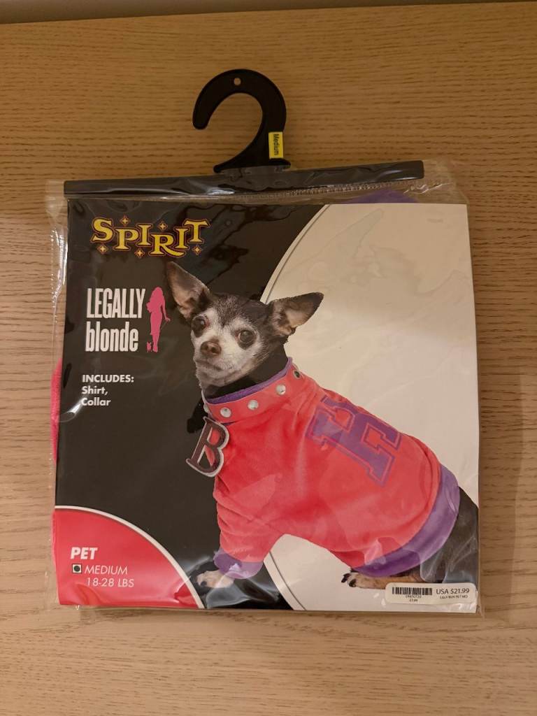 Legally Blonde Dog Costume (NEW)