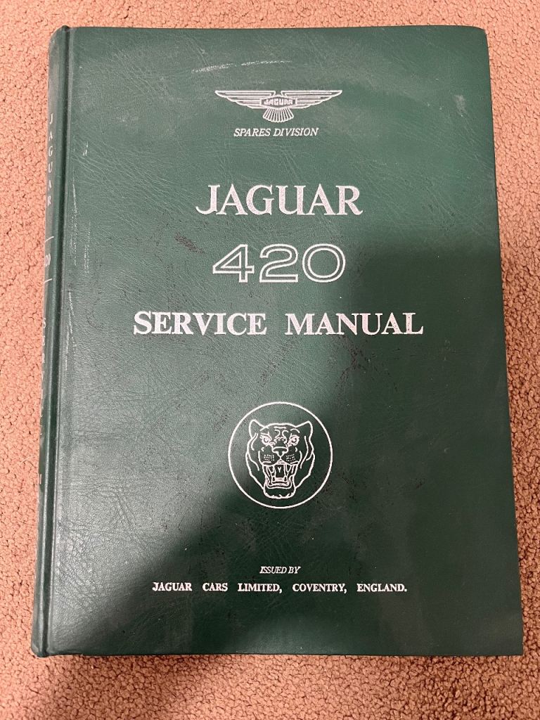 Jaguar 420 Service Manual & Spare Parts Catalogue