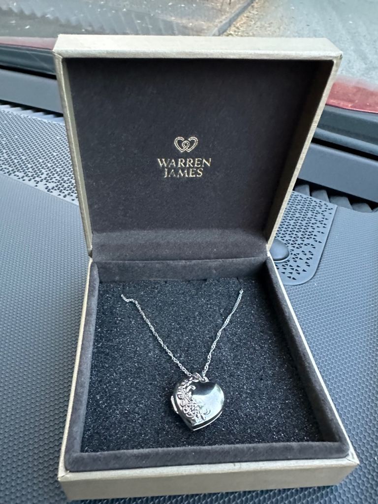 Warren James Heart Locket Necklace – Silver, As Good As New