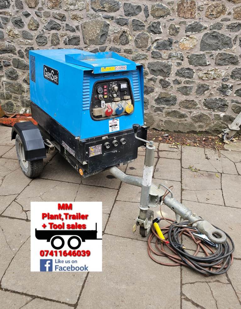Genset welder generator 2013 / 93 hours see description + video £4500+vat