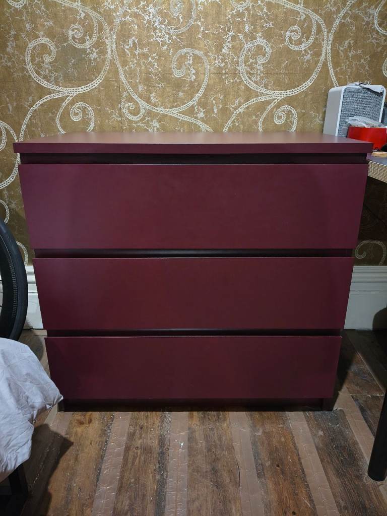 IKEA Malm 3 Drawer Chest of Drawers – Good Condition