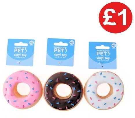 World of Pets Donut Dog Toy (Single Item)