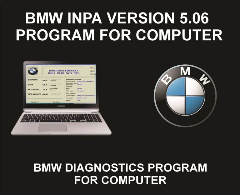 BMW INPA Version 5.06, Diagnostics Program, For BMW, For Computer