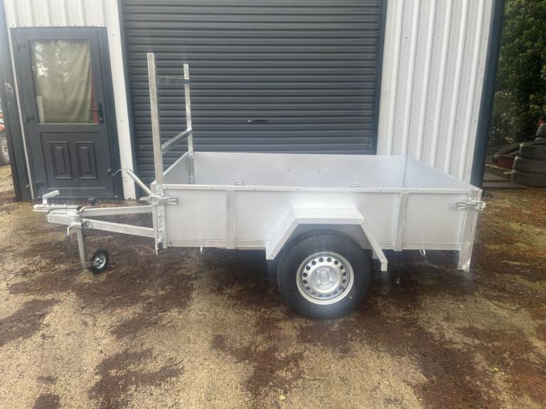 8x4 Galvanised Trailer Tipping 1400kgs payload Brand NEW Chassis Car Hitch Lock 