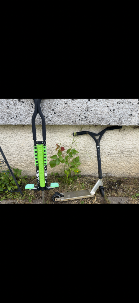 Scooter and pogo stick