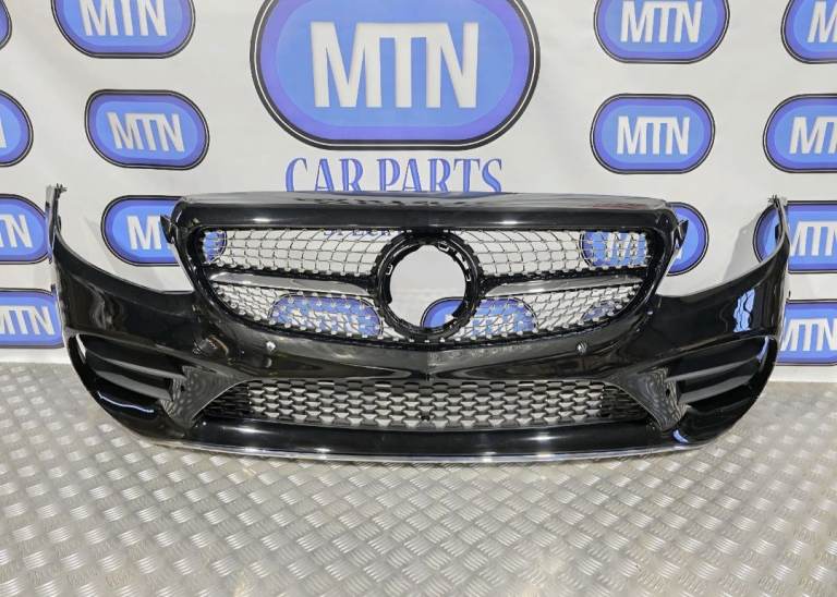 FRONT BUMPER FOR MERCEDES C CLASS W205 19-21 Facelift Models AMG LINE BLACK C197