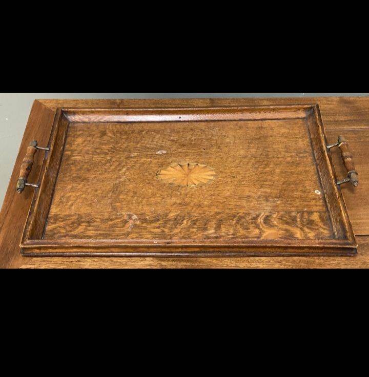 Edwardian oak tray