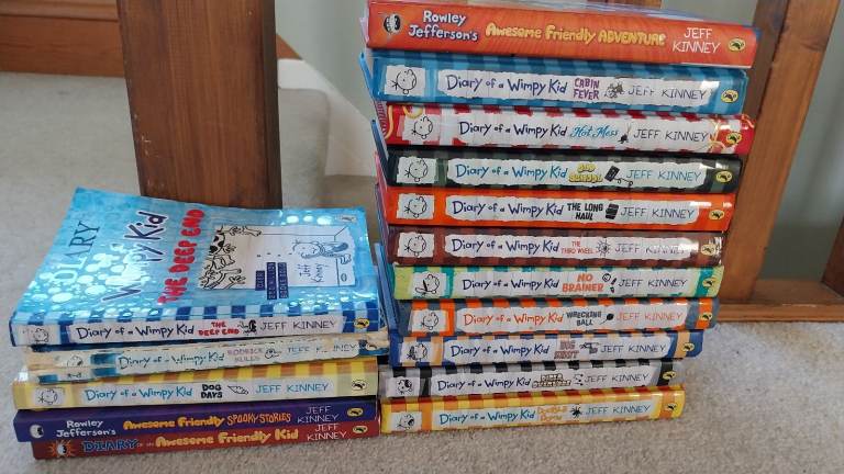 Wimpy Kids books, as new, Godalming, Surrey