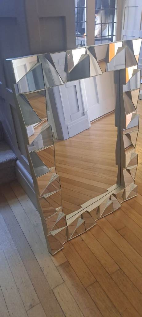 Gold modern mirror