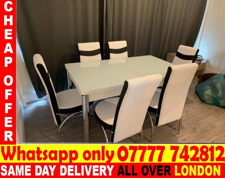 image for -FREE DELIVERY--Dining Table with chairs (yafdg