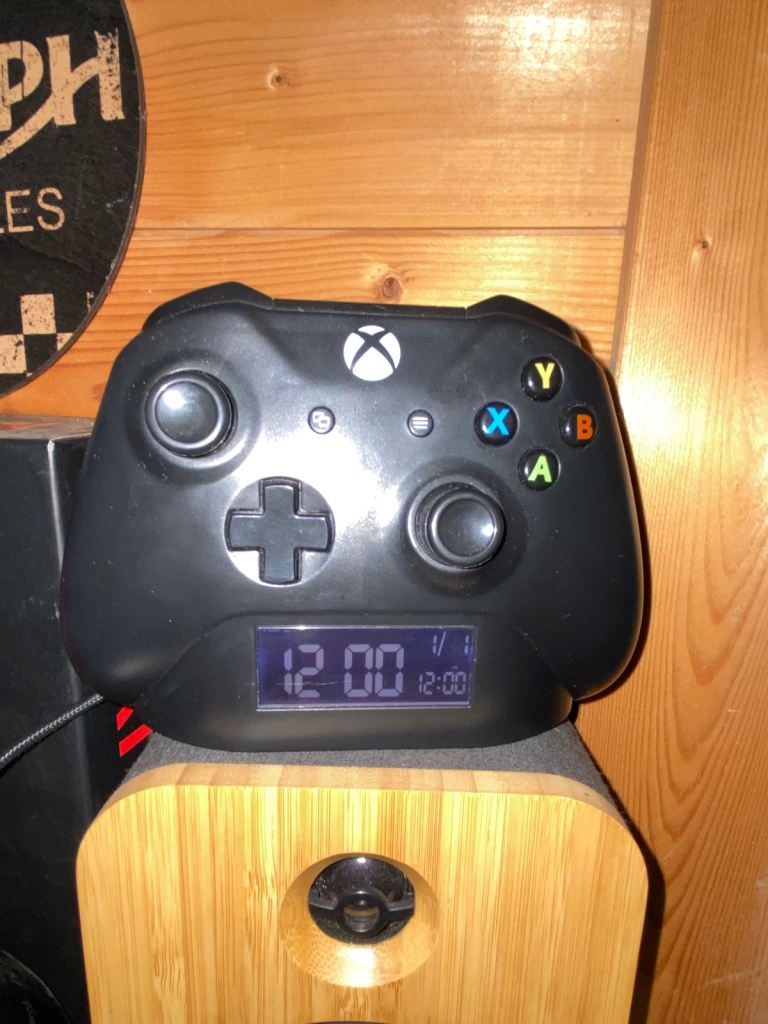 X box alarm clock 
