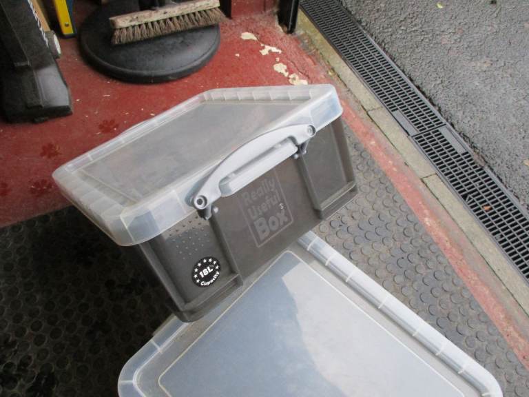 3 x Really useful 18L storage boxes