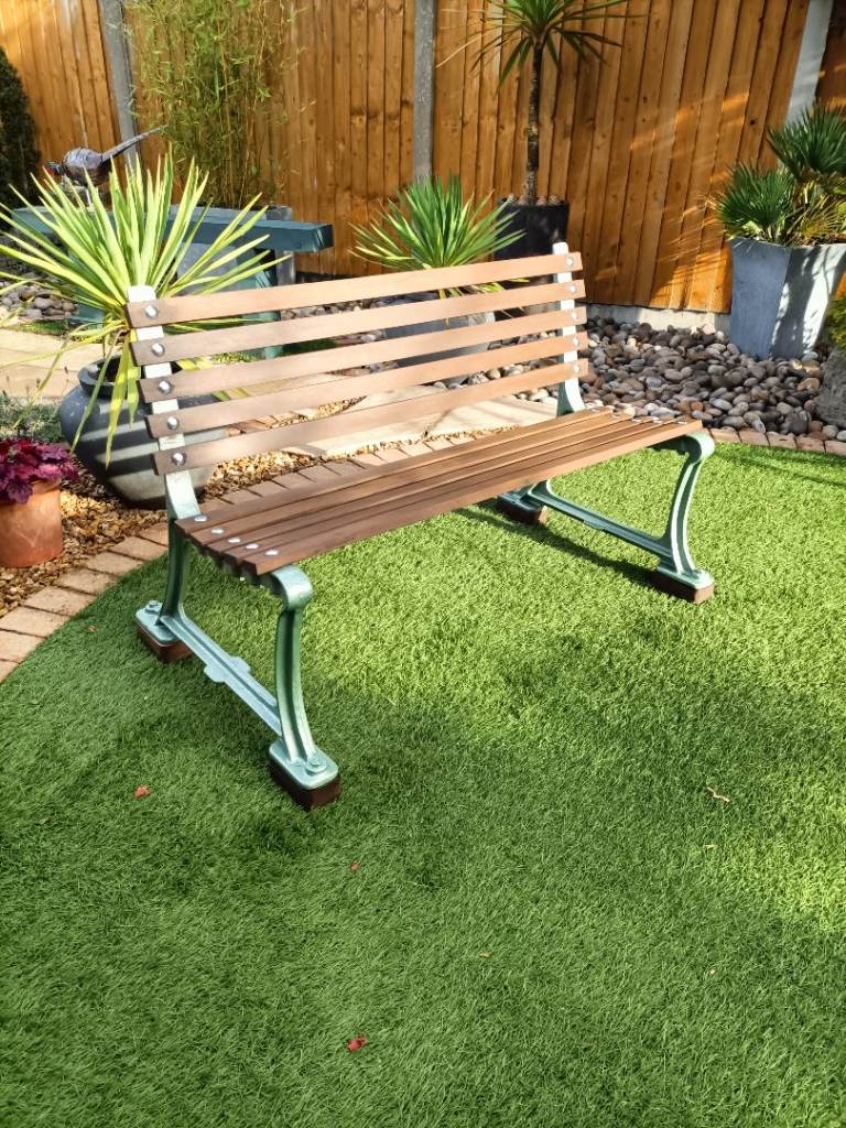 image for 4ft Cast Iron Garden Bench/Memorial Bench