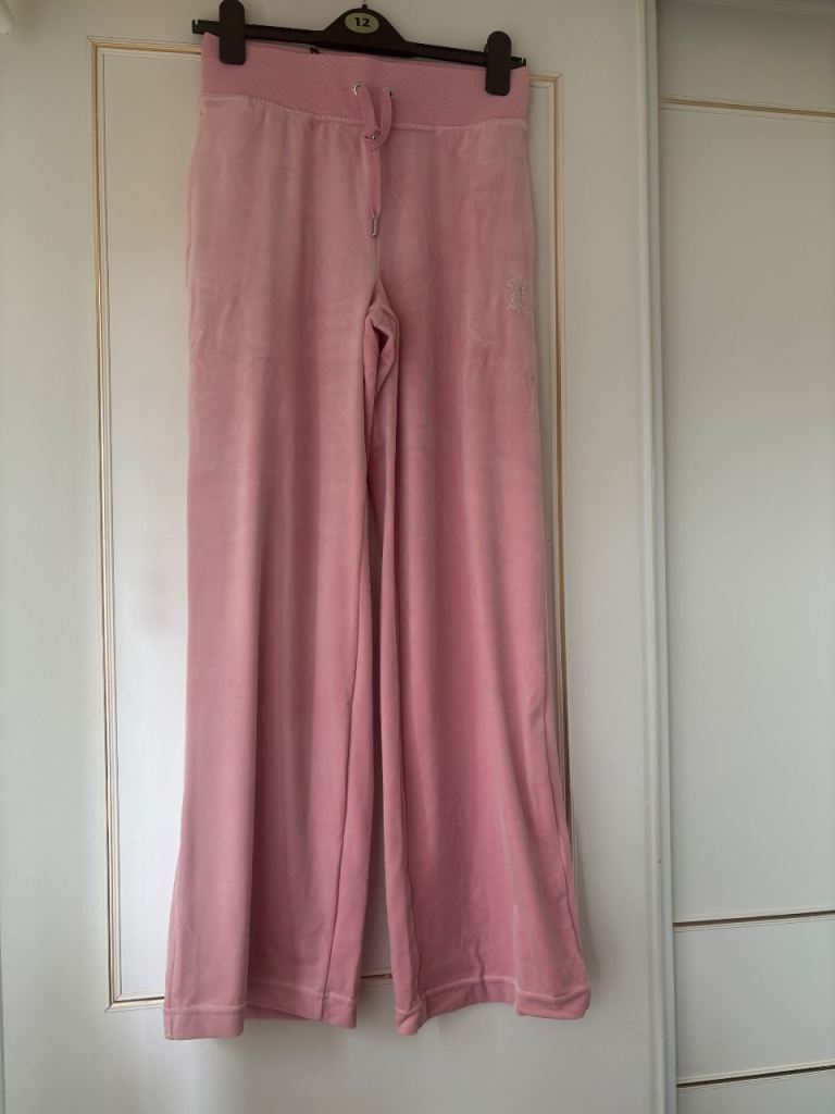 NEW Juicy Couture Pink Velvet Tracksuit Bottoms