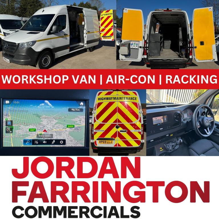 2019 69 REG MERCEDES BENZ SPRINTER 2.1 316 RWD FITTERS WORKSHOP VAN *AIR-CON*