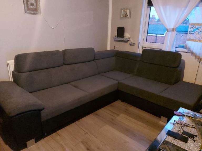 New! Sofa bed dark gray 