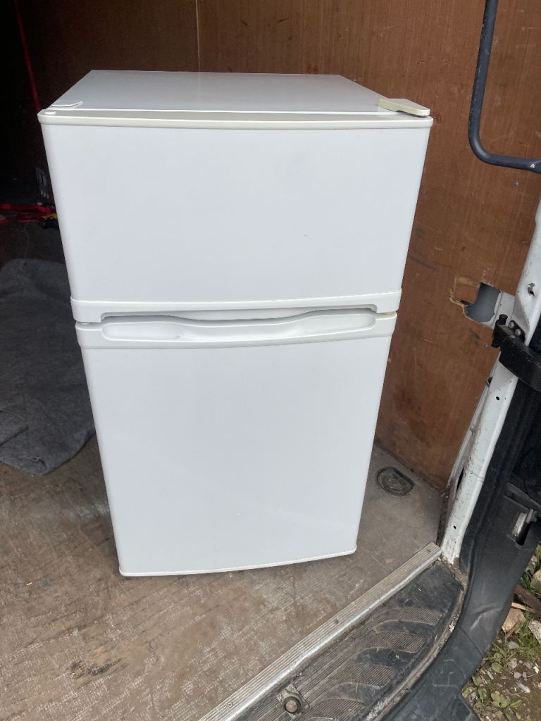 Essentials Freestanding Fridge Freezer – White, Good Condition
