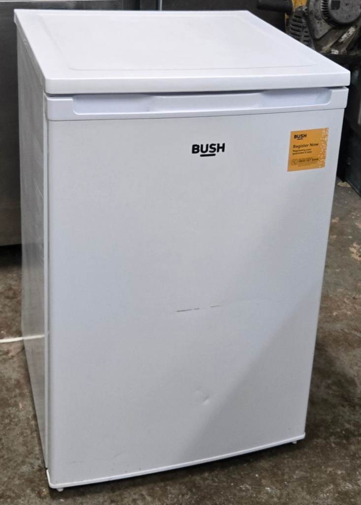Bush Under Counter Fridge Freezer - White, Good Condition