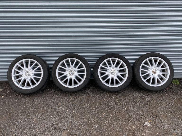 17 Inch 5x112 Volkswagen GT Sport Alloys 4 Good Tyres