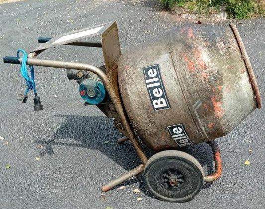 Belle Concrete Mixer – Electric 240v Well-Used, Fully Functional