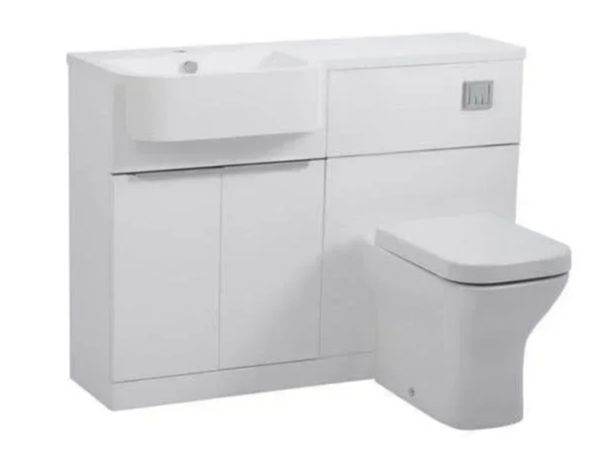 Brand New Tavistock Match Combination Vanity Unit 1200mm - high gloss White