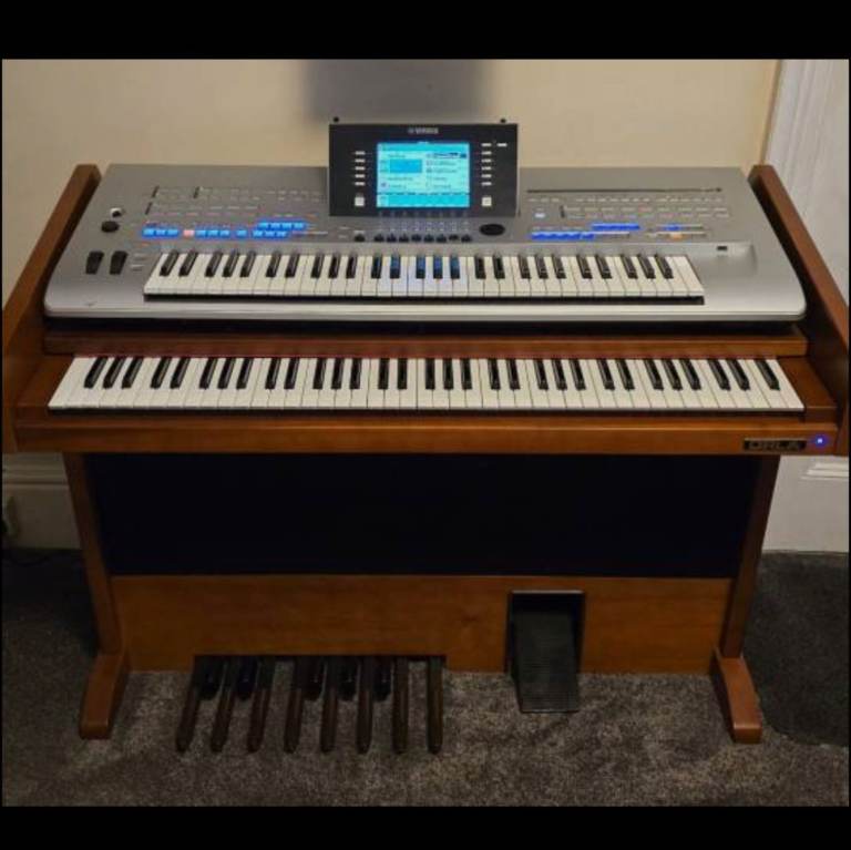 Yamaha Tyros 4 Electric Keyboard + Orla Traditionale WN Organ and matching storage stool