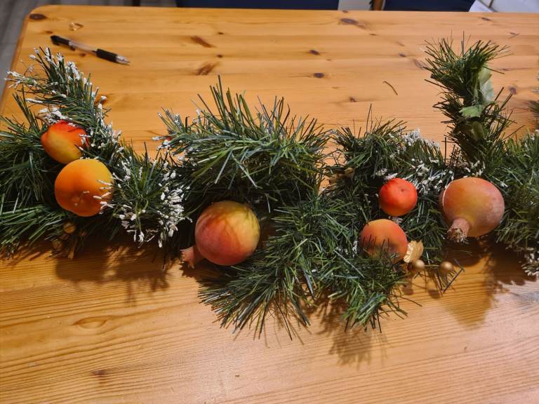 2m /200cm Christmas Mantlepiece swag artificial decoration  