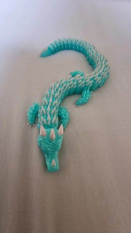 3D Printed Articulated Chinese Dragon toy - Flexible Fidget