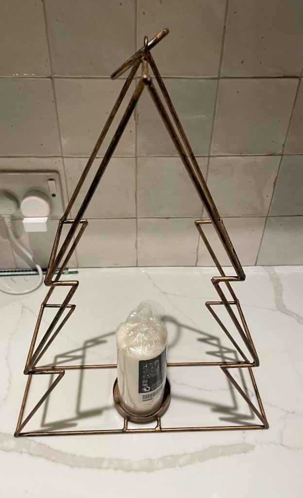 Xmas tree candle holder