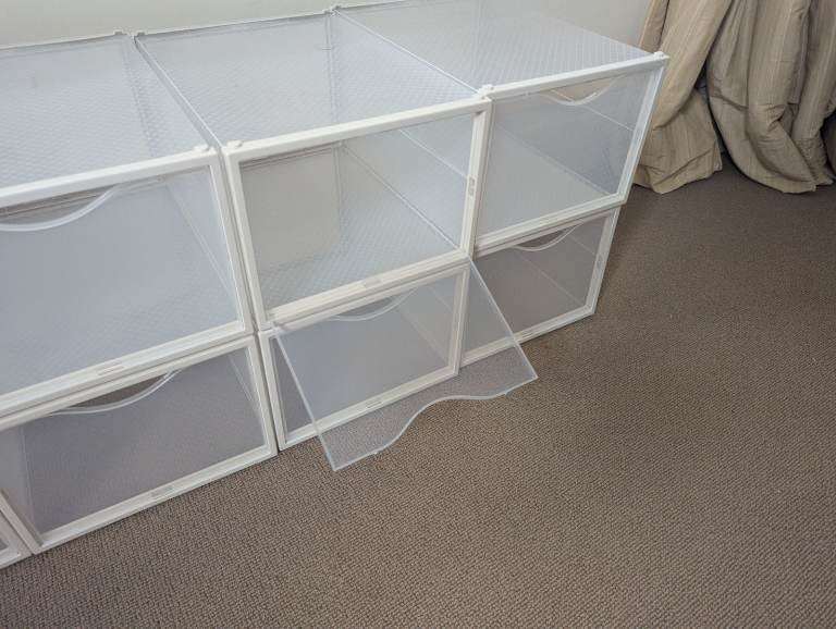 8 compartment shoe storage boxes