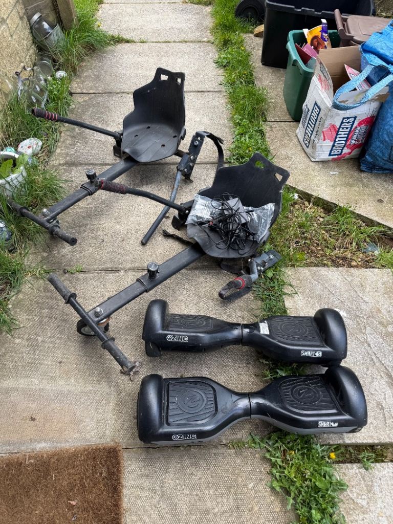Hoverboards x2 plus go karts 