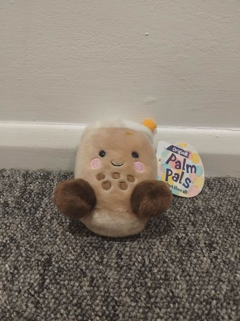 Original Palm Pals Boba Tea Plush Toy - New with Tags