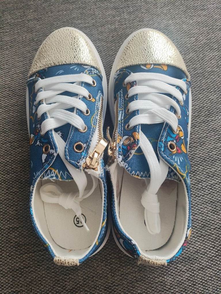 Disney Donald Duck Converse Style Shoes 