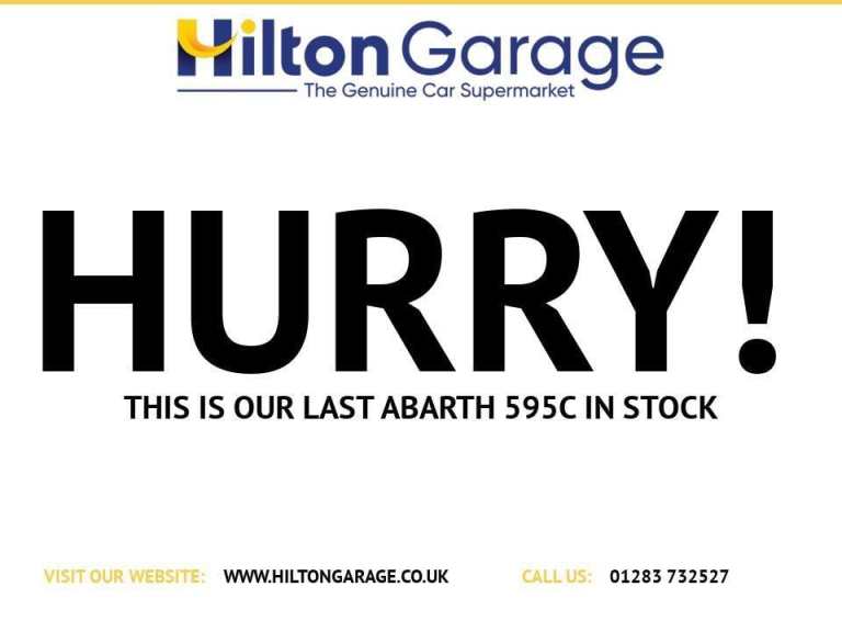 2016 Abarth 595 1.4 T-Jet 165 Turismo 2dr CONVERTIBLE PETROL Manual